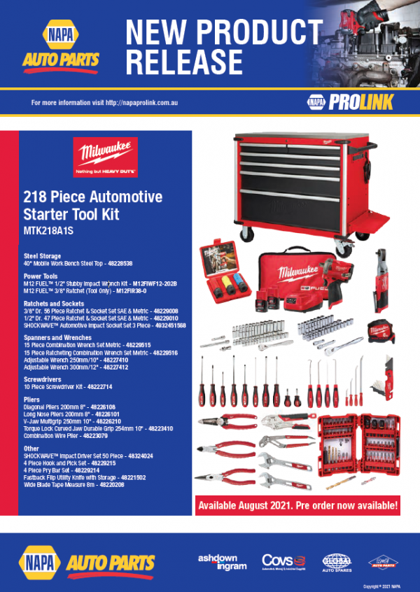 Milwaukee 218 Piece Automotive Starter Tool Kit NAPA Auto Parts