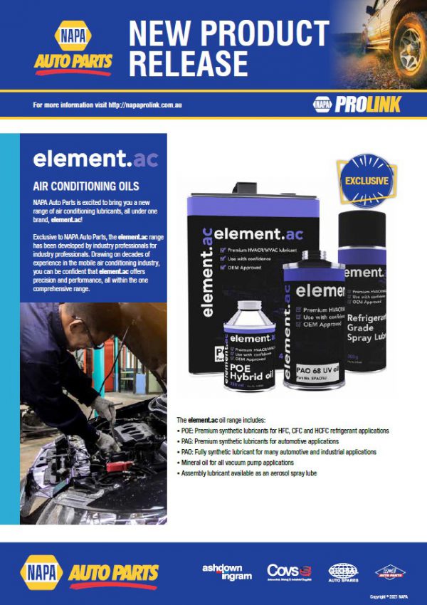 element.ac Air Conditioning Oils NAPA Auto Parts