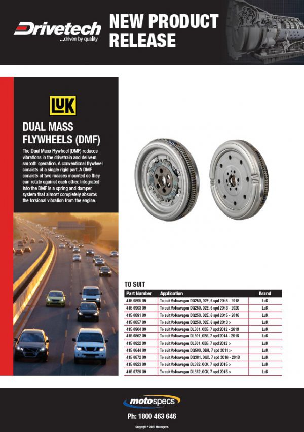 LuK Dual Mass Flywheels NAPA Auto Parts