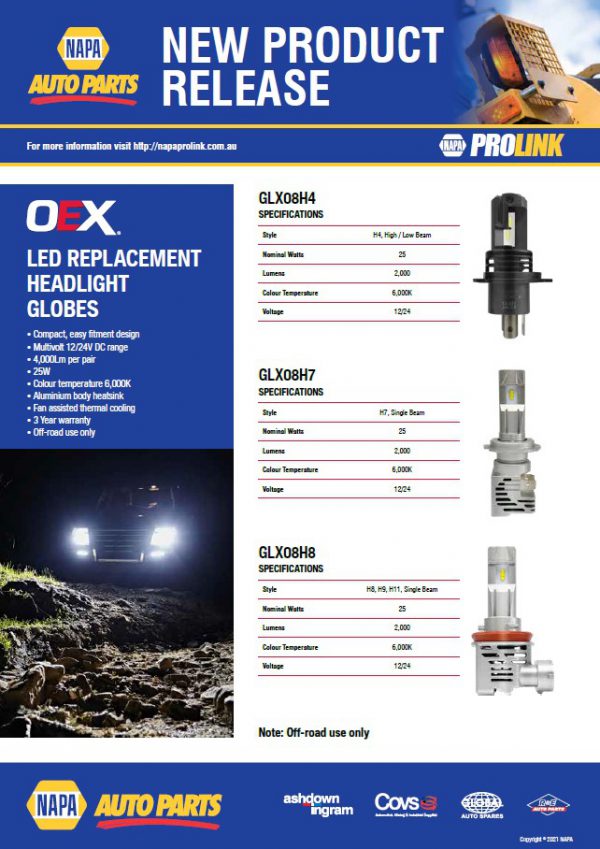 OEX LED Replacement Headlight Globes NAPA Auto Parts