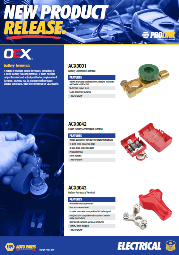 OEX Battery Terminals NAPA Auto Parts