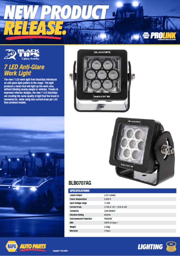 Blacktips 7 LED Work Lights NAPA Auto Parts